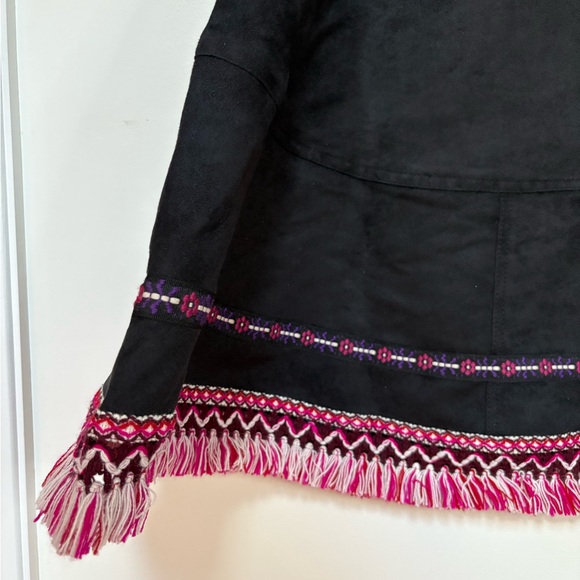 NWOT Free People Anna Sui Suede Cape Size Medium - Picture 9 of 14